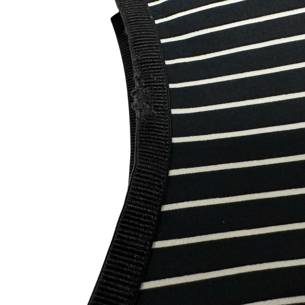 Lululemon Womens Both Ways Dress Size Stripe Black Reversible 6? Sleeveless - Picture 9 of 13